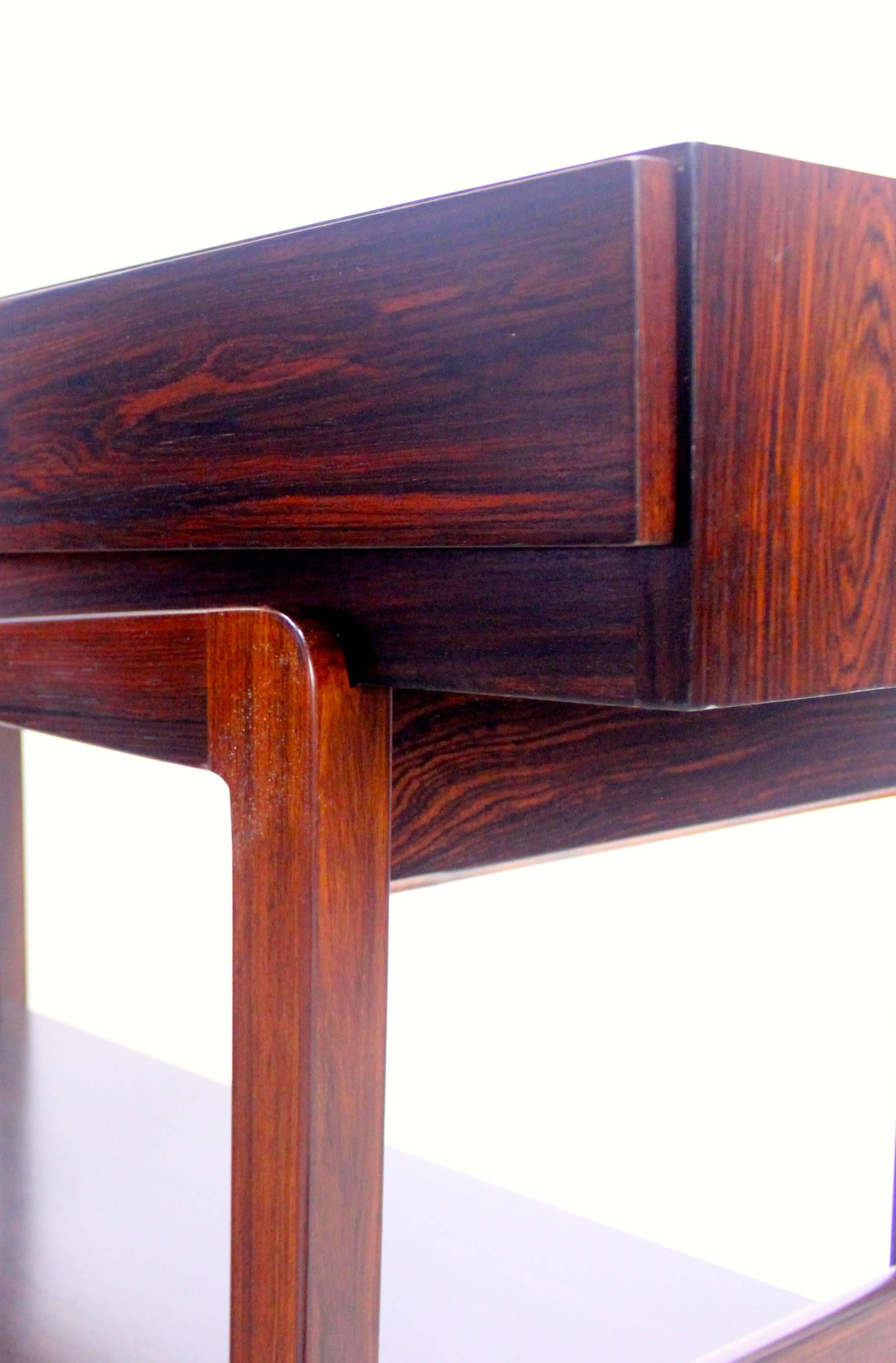 Rare Danish Modern Rosewood Console or Server Designed by Ib Kofod Larsen For Sale 3