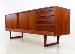 Impressive Danish Modern Teak Credenza