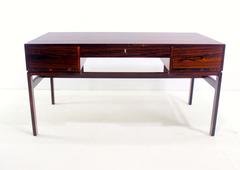 Danish Modern Rosewood Desk Designed by Arne Wahl Iversen