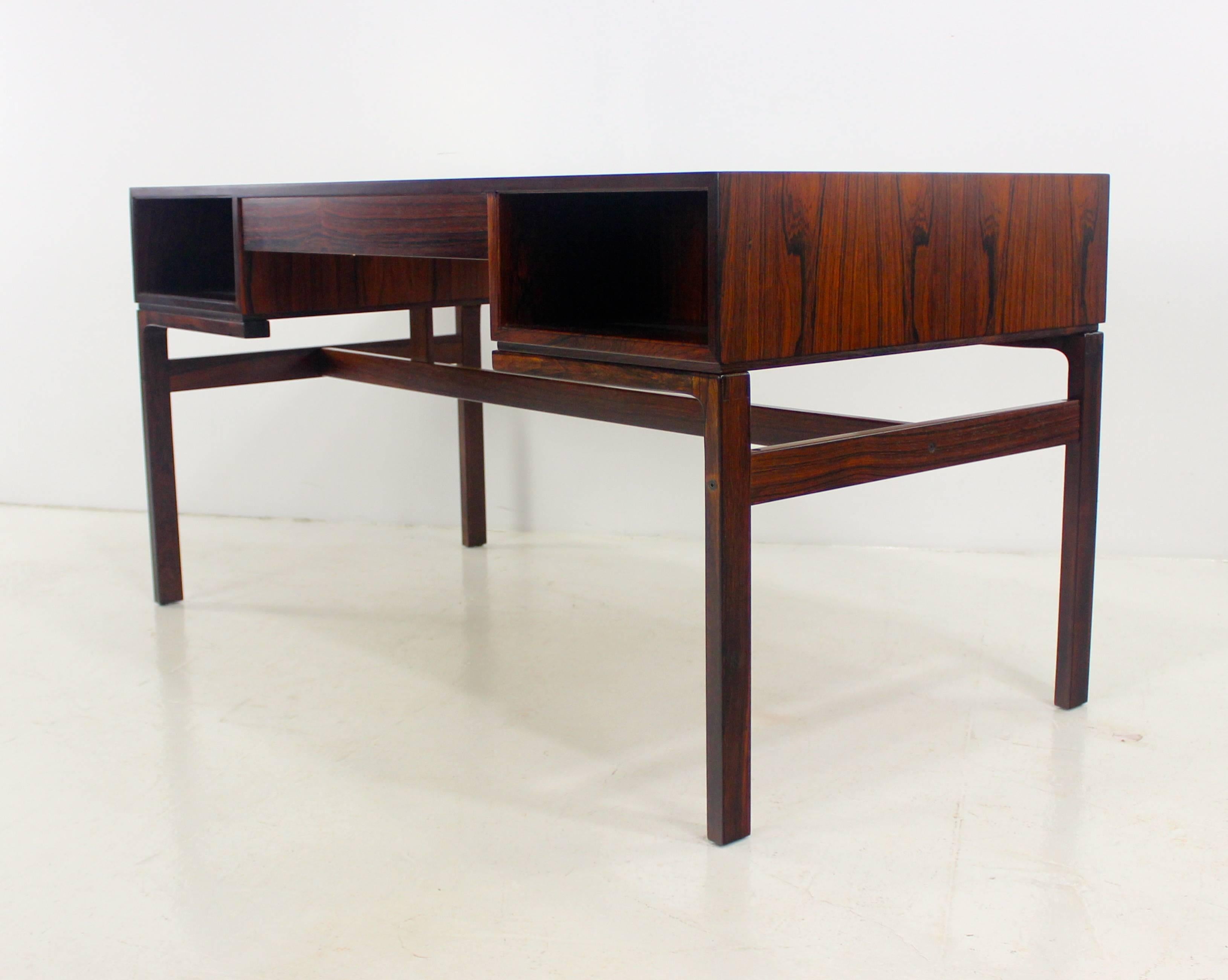 Danish Modern Rosewood Desk Designed by Arne Wahl Iversen For Sale 1