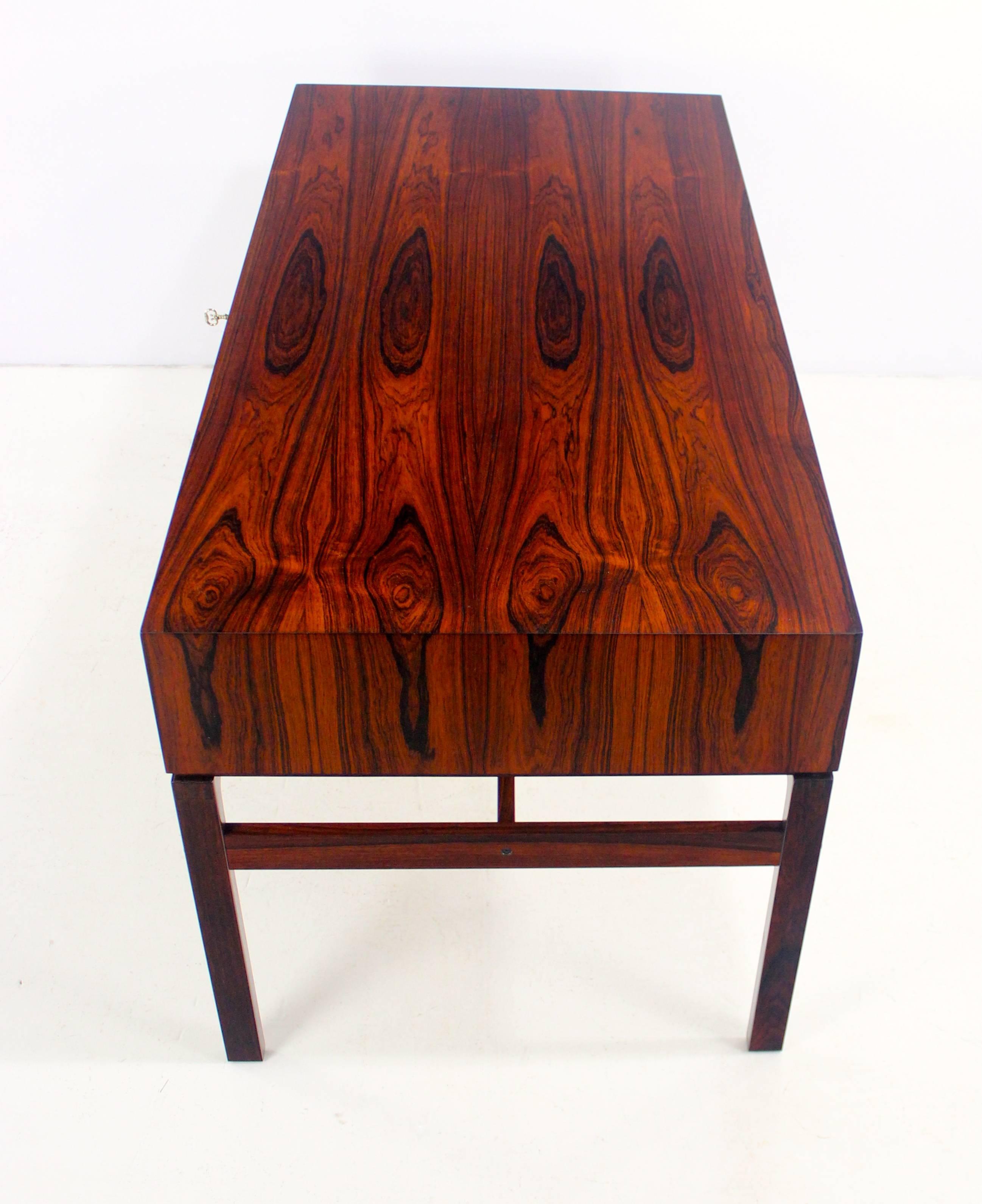 Danish Modern Rosewood Desk Designed by Arne Wahl Iversen For Sale 2