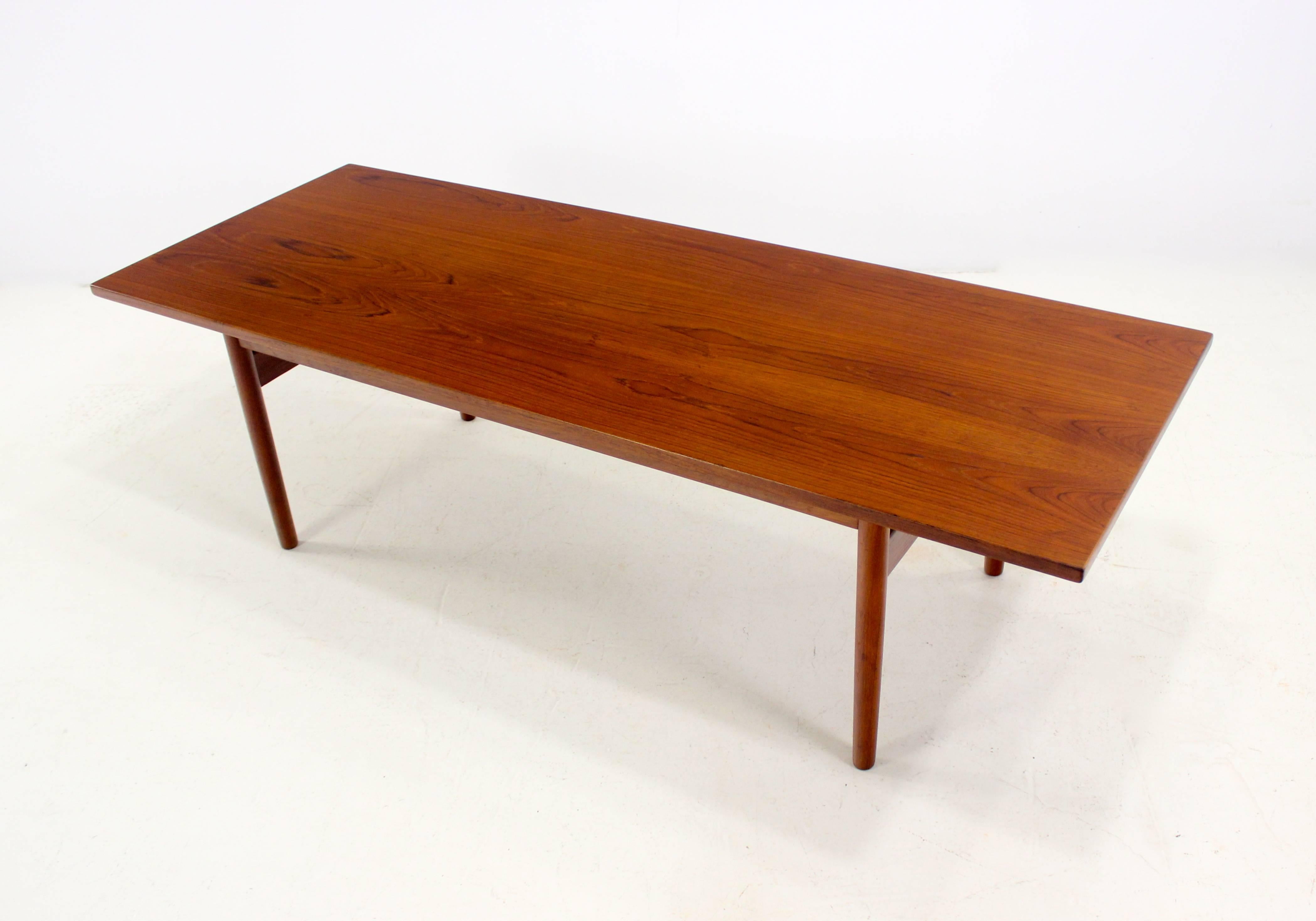 Danish modern coffee table designed by Grete Jalk and Poul Jeppesen.
Richly grained teak with solid, minimalist lines.
Professionally restored and refinished by LookModern.
Matchless quality and price.
Low freight, quick ship.
 
 

