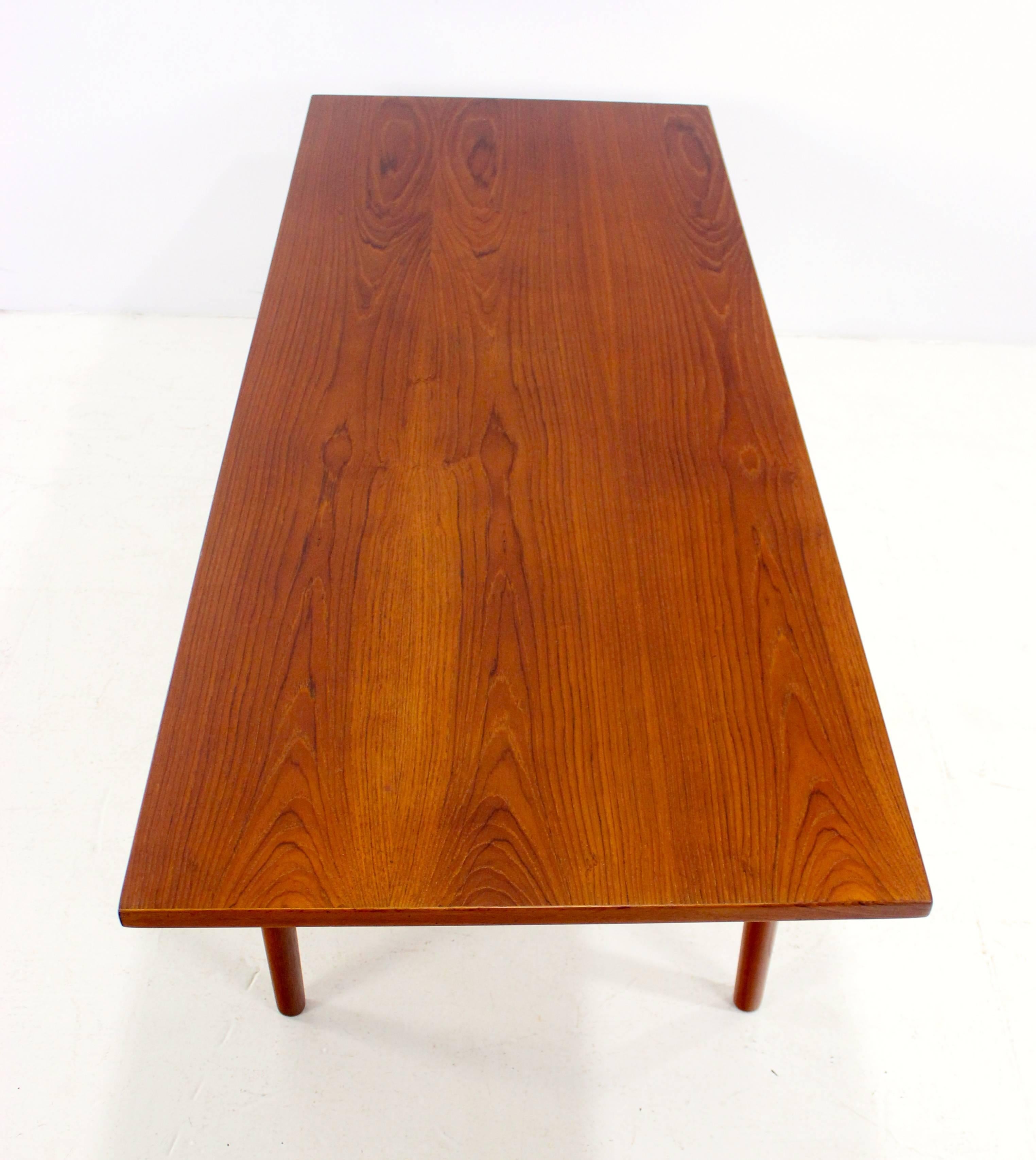 Classic Danish Modern Teak Coffee Table Designed by Grete Jalk In Excellent Condition For Sale In Portland, OR