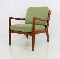 Danish Modern Solid Teak "Senator" Chair Designed by Ole Wanscher