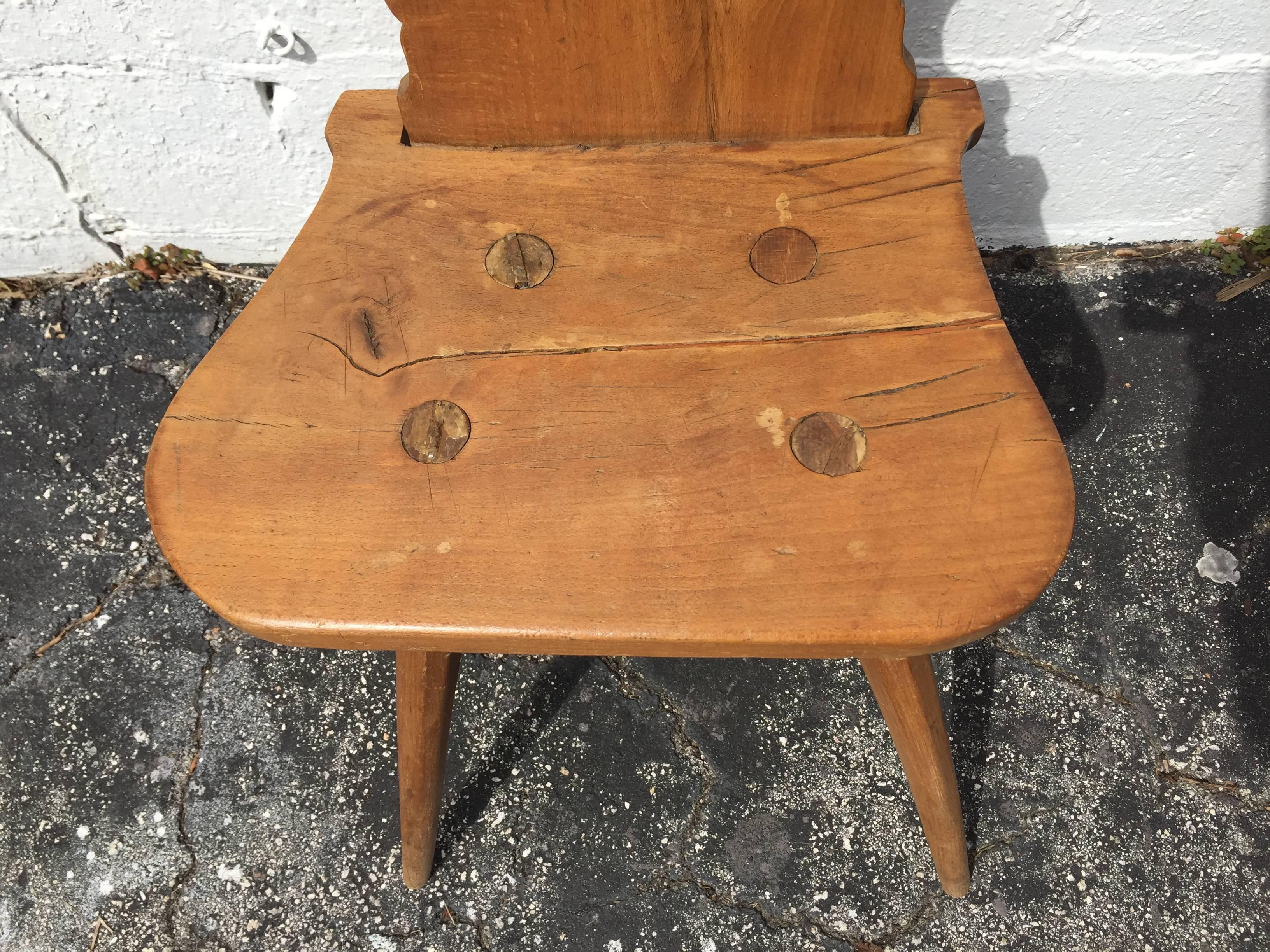 Set of Eight 19th Century Swiss Alpine Chairs 1