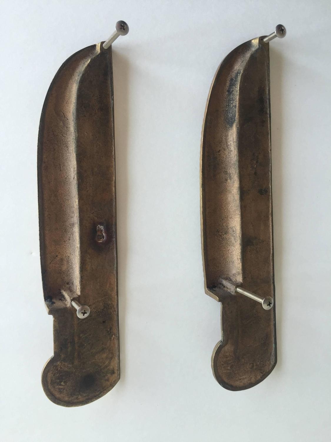 Vintage Bronze Decorative Knife Handles For Sale at 1stdibs