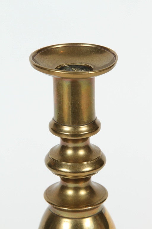 antique brass candlesticks