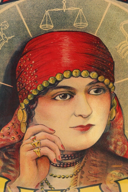 Art Nouveau Antique Maina Juan Poster, circa 1930s