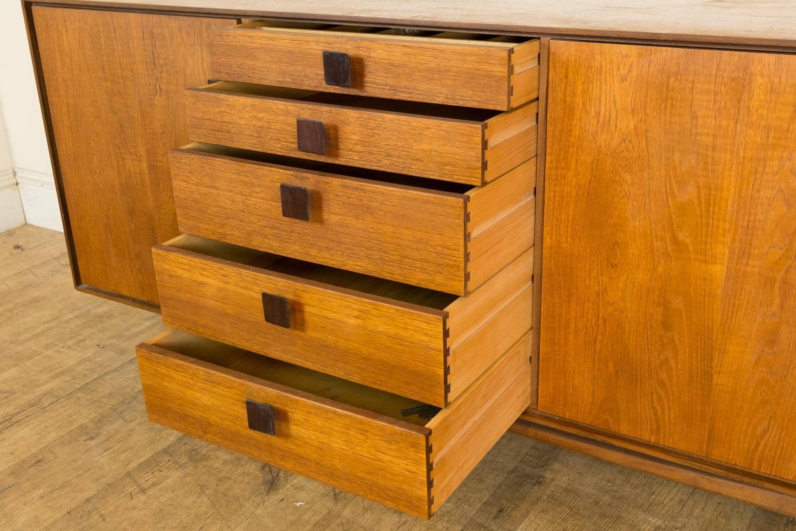 Kofod Larsen Sideboard in Rosewood and Teak. For Sale 1