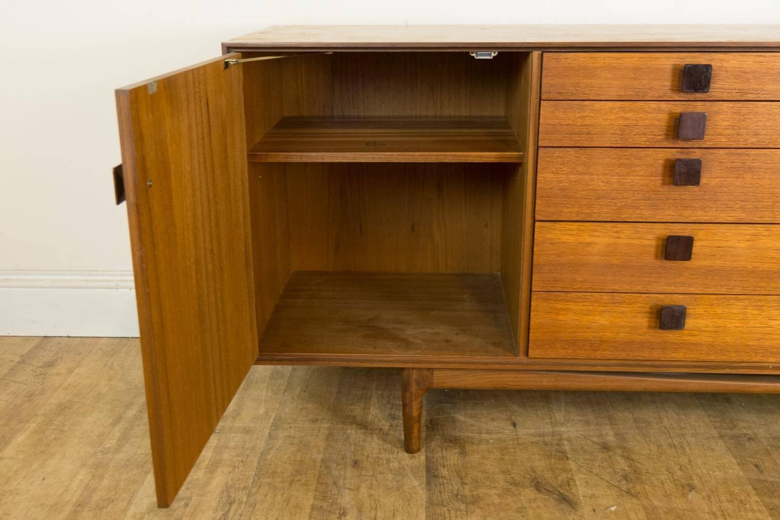 Kofod Larsen Sideboard in Rosewood and Teak. For Sale 2