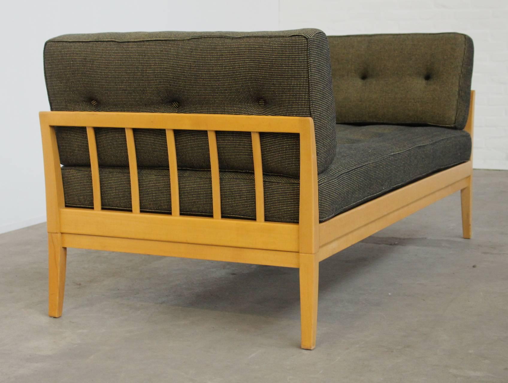 German Rare Wilhelm Knoll Mid-Century Antimott Daybed For Sale