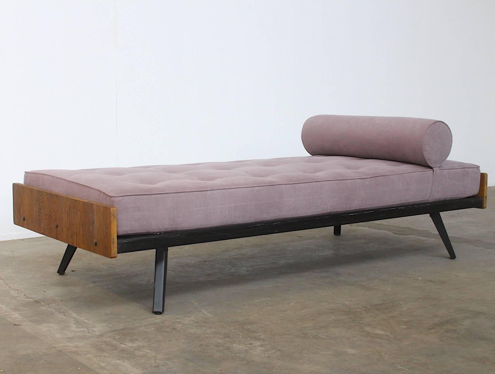 Steel French Jean Prouvé Style Daybed, circa 1950
