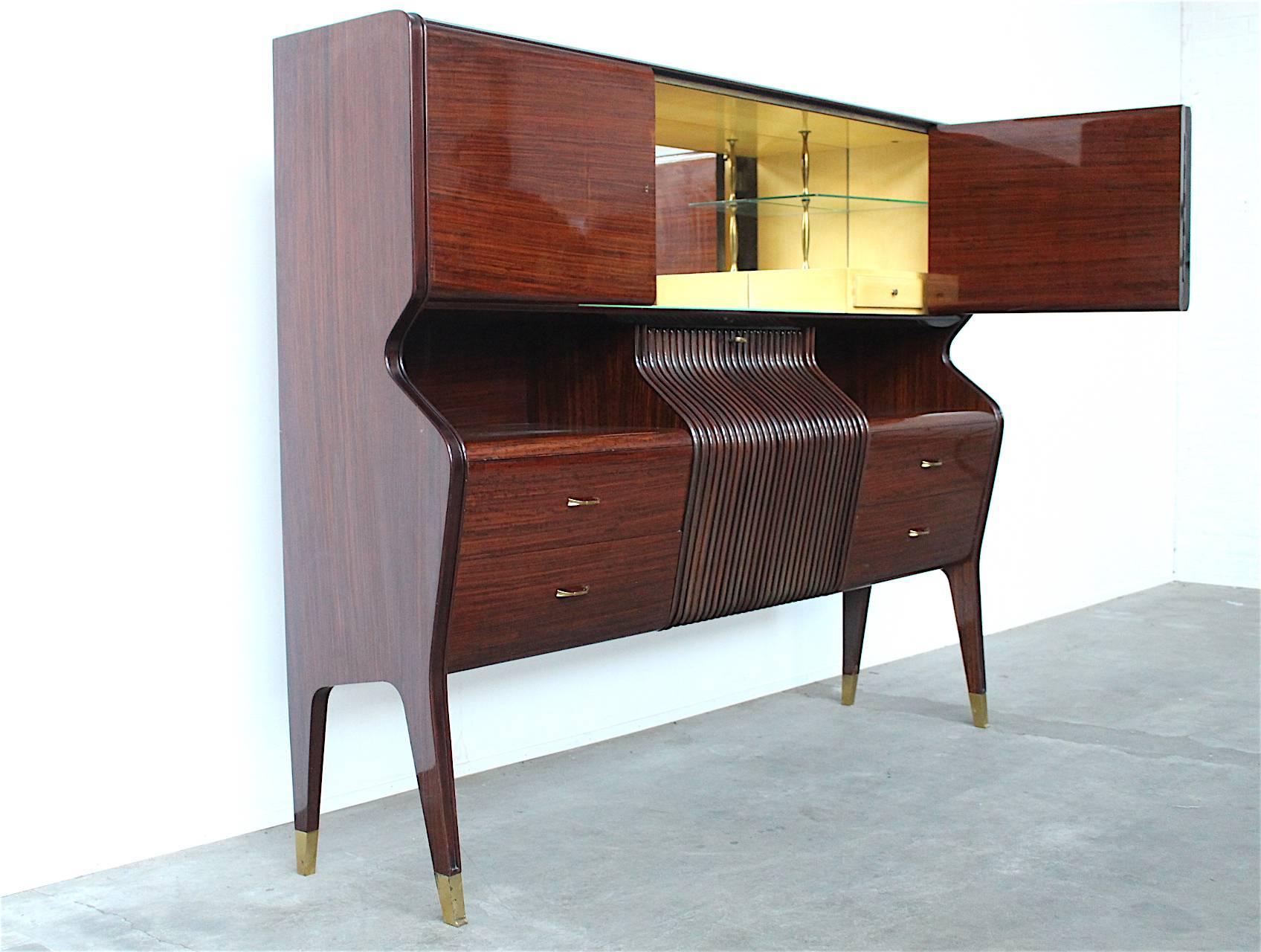 Osvaldo Borsani Mahogany Cabinet, Cupboard or Dry Bar In Excellent Condition In Amsterdam, NL