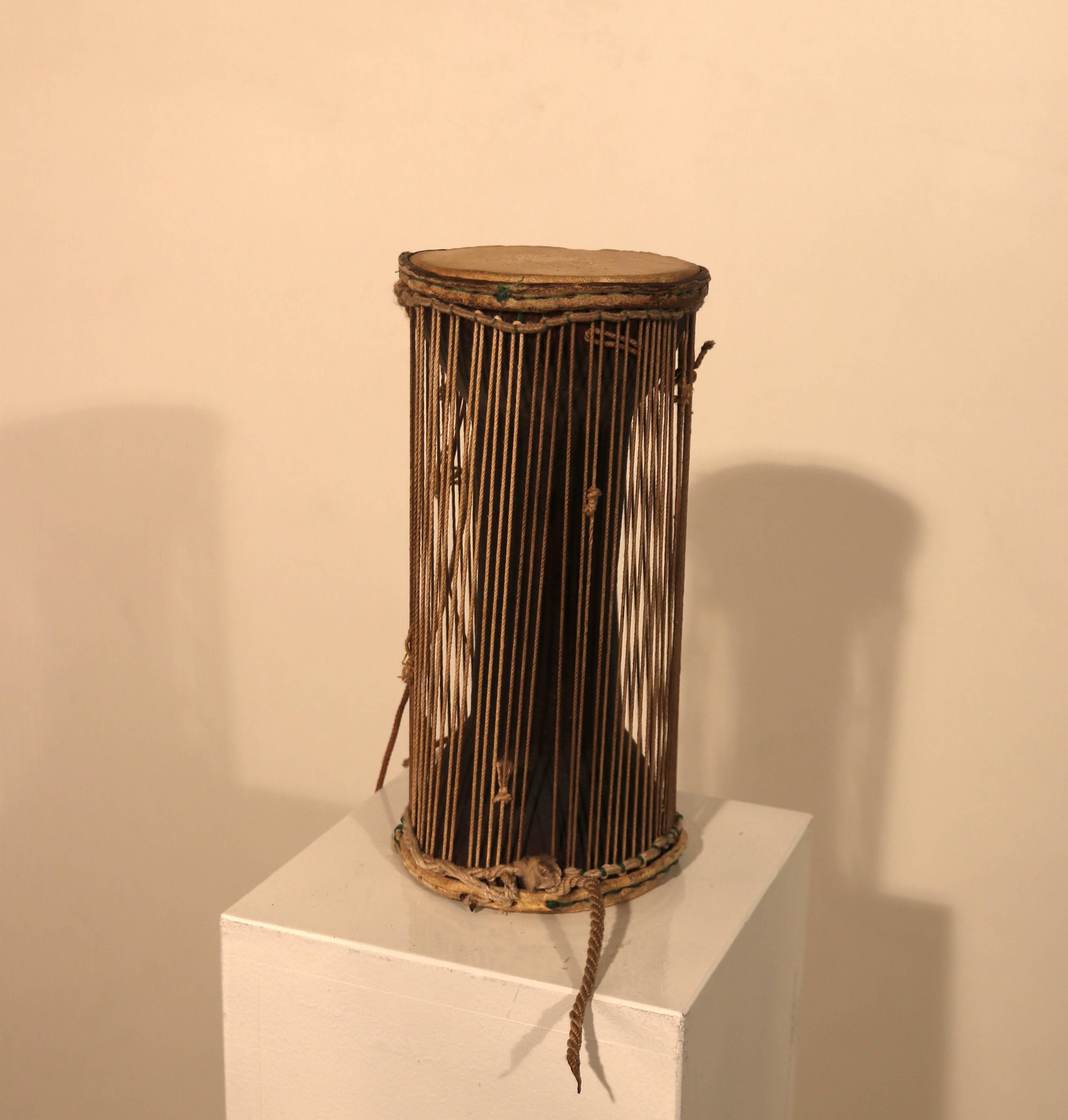 antique african drum