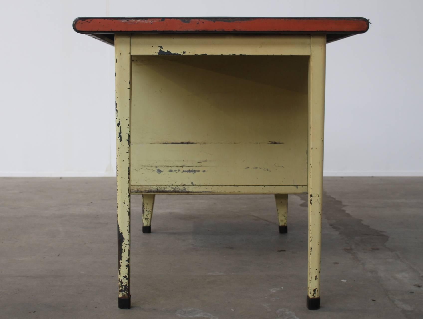 Mid-20th Century Jean Prouvé Style Writing Desk For Sale