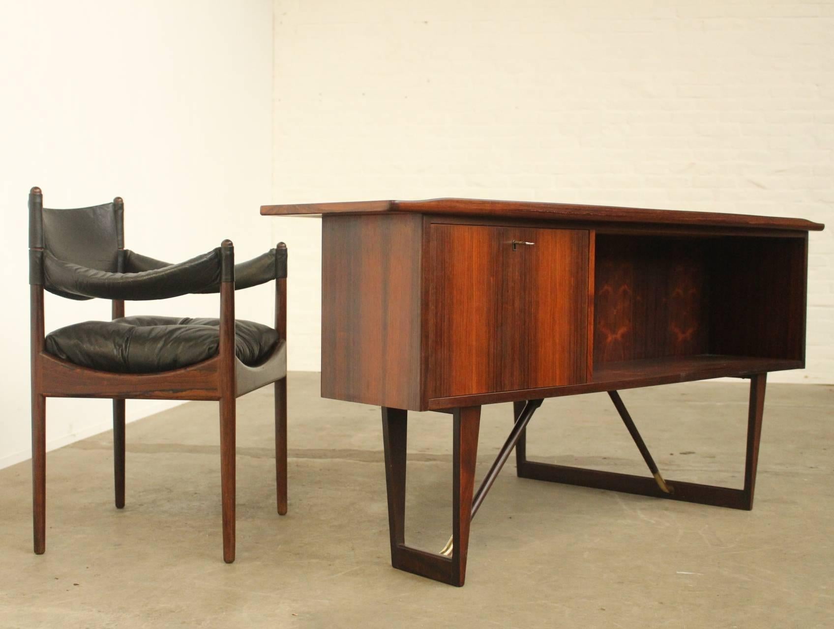 Writing Desk by Peter Lovig Nielsen for Hedensted and Kristian Vedel Chair In Excellent Condition For Sale In Amsterdam, NL