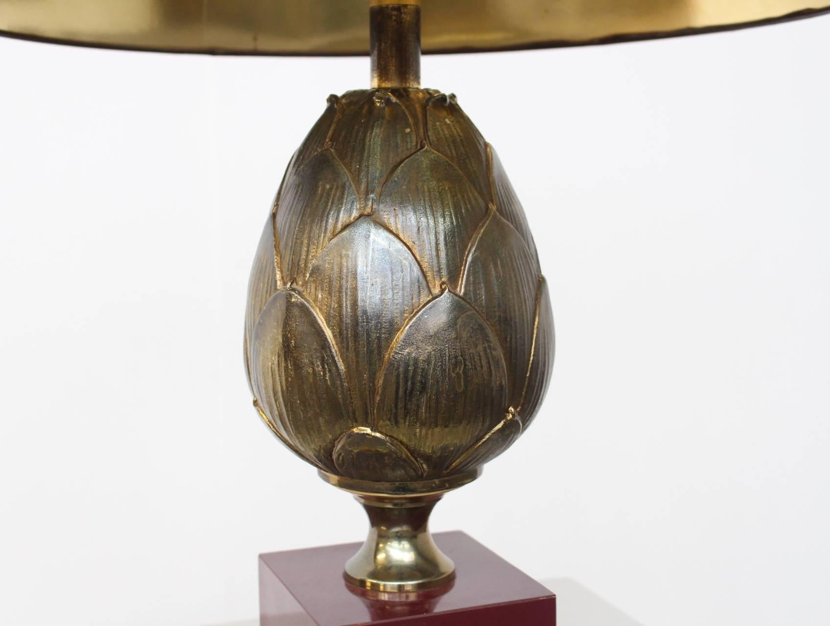 Large Maison Charles Artichoke Table Lamp In Excellent Condition In Amsterdam, NL