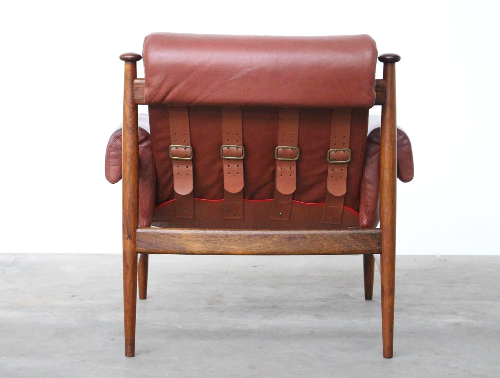 Mid-Century Modern Rare Easy Chair model Admiral designed by Eric Merton for Ire Mobler For Sale