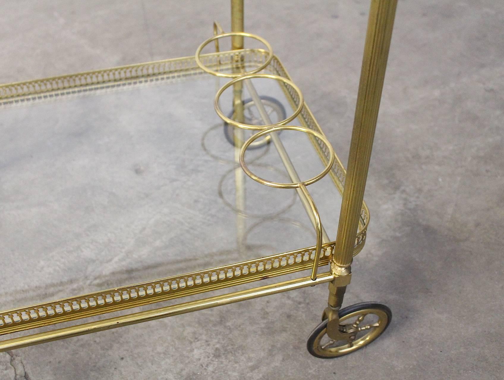 Bar Cart, Trolley or Serving Table by Maison Bagues - Maison Jansen In Excellent Condition In Amsterdam, NL