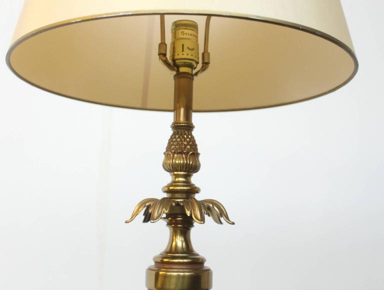 Mid-20th Century Pair of Stiffel, USA Hollywood Regency Signed Table or Buffet Lamps For Sale