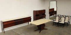 Spectacular Fossati, Attilio & Arturo Complete Five Pieces Dining Room Suite