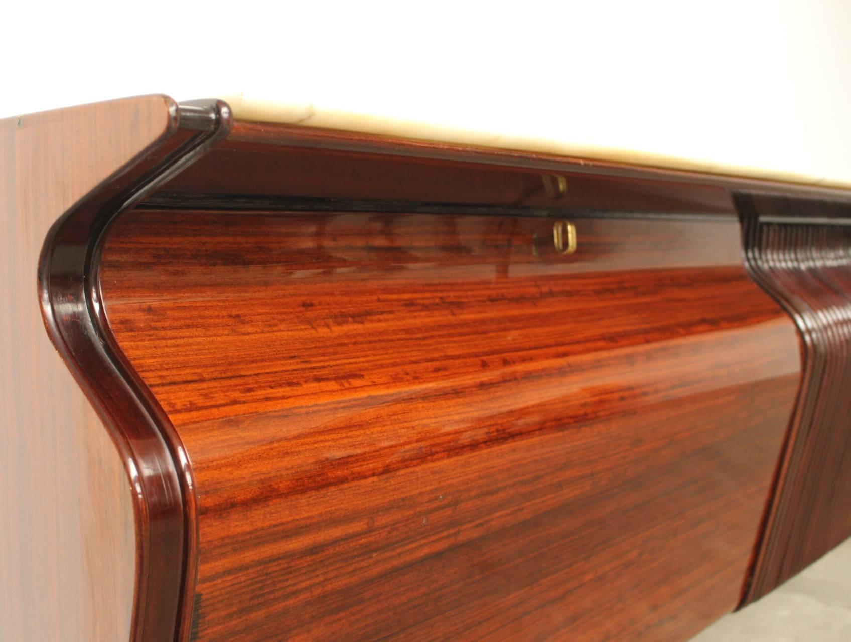 Wood Sideboard or Credenza by Osvaldo Borsani, Atelier Borsani Varedo  For Sale