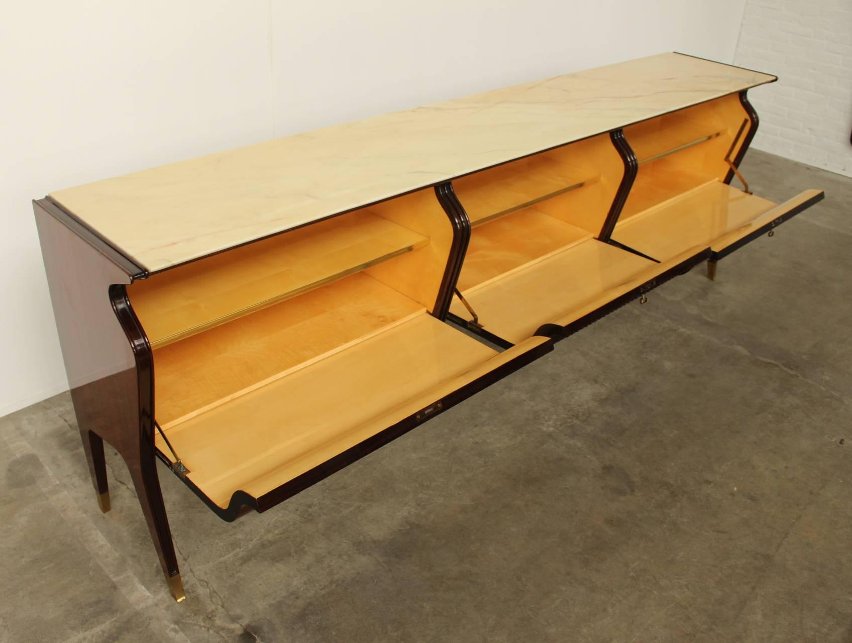 Mid-20th Century Sideboard or Credenza by Osvaldo Borsani, Atelier Borsani Varedo  For Sale