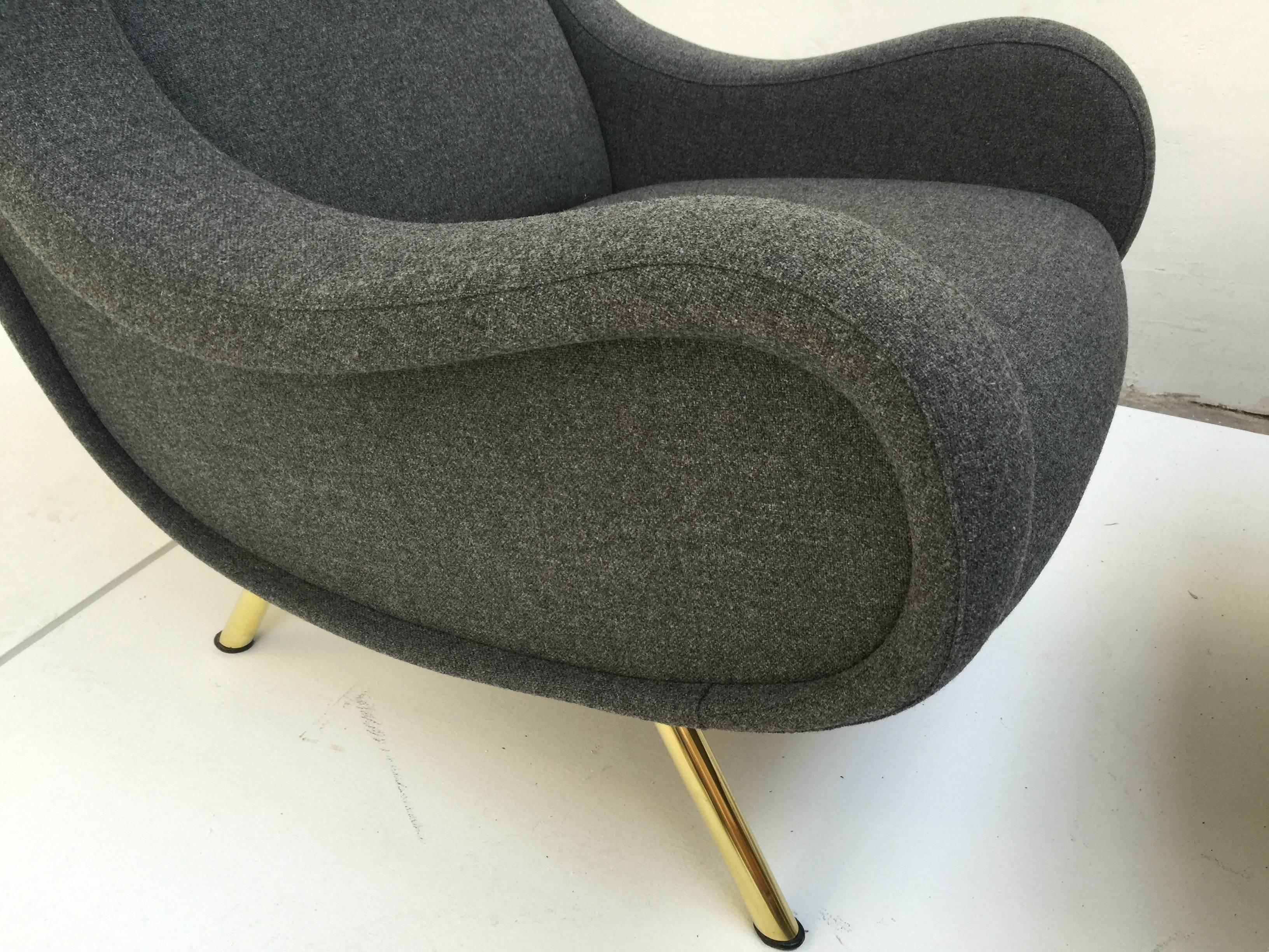 Italian 'Senior' Chairs by Marco Zanuso, 1951, very rare early examples with wood frames