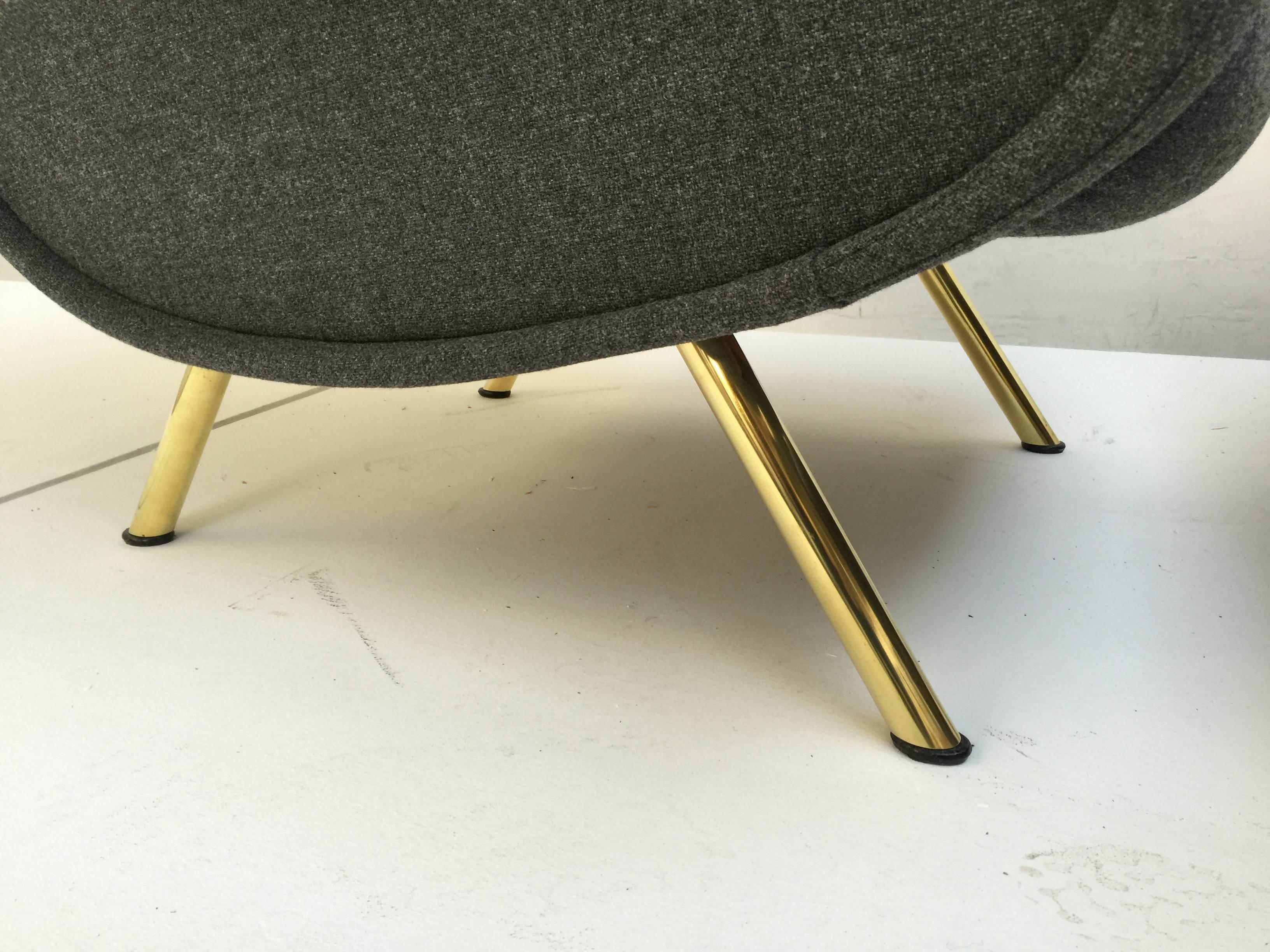 'Senior' Chairs by Marco Zanuso, 1951, very rare early examples with wood frames In Excellent Condition In bergen op zoom, NL