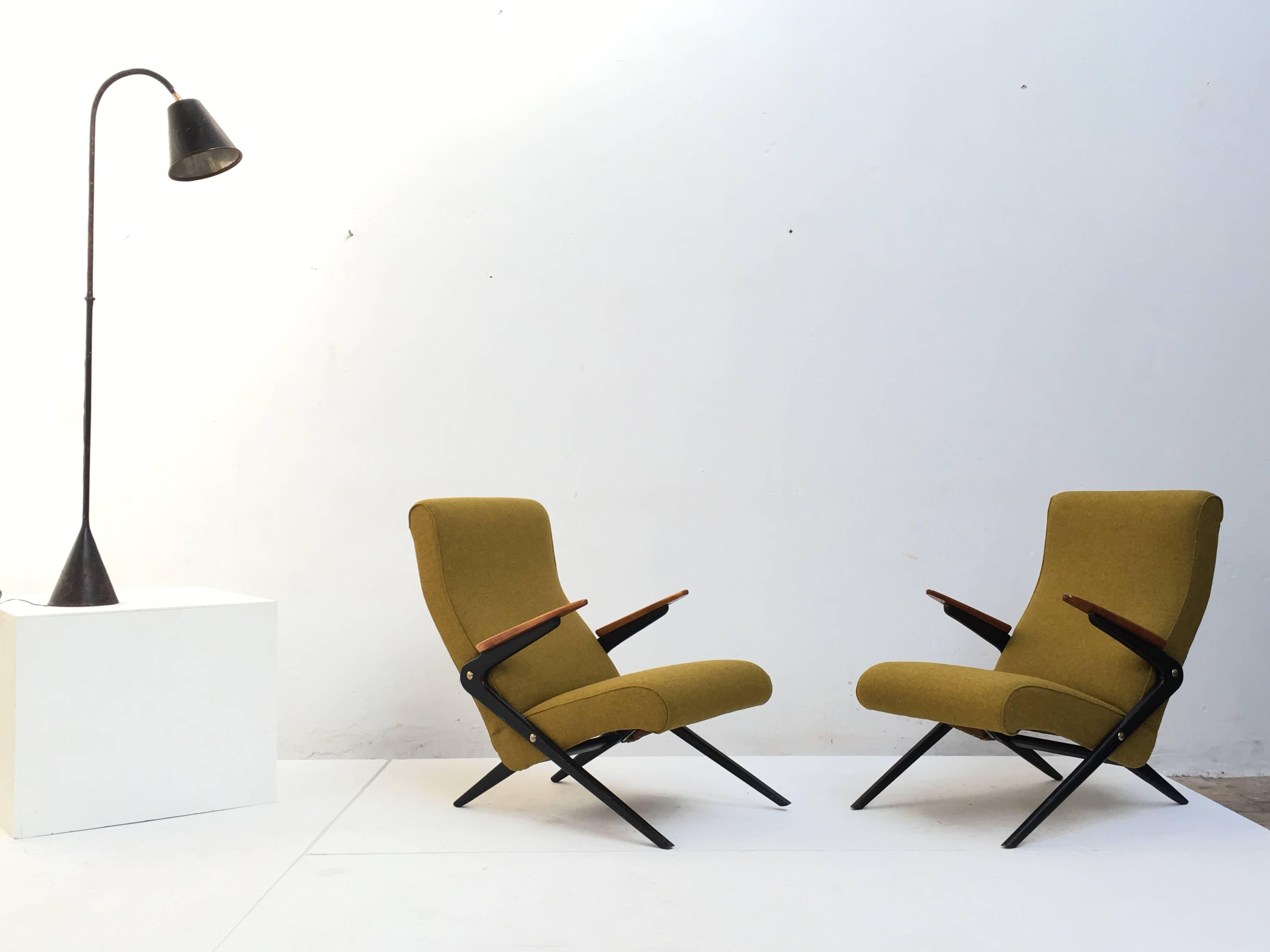 Mid-Century Modern Jacques Adnet Floor Lamp, Original Saddle Stitched Leather & Brass Details, 1950