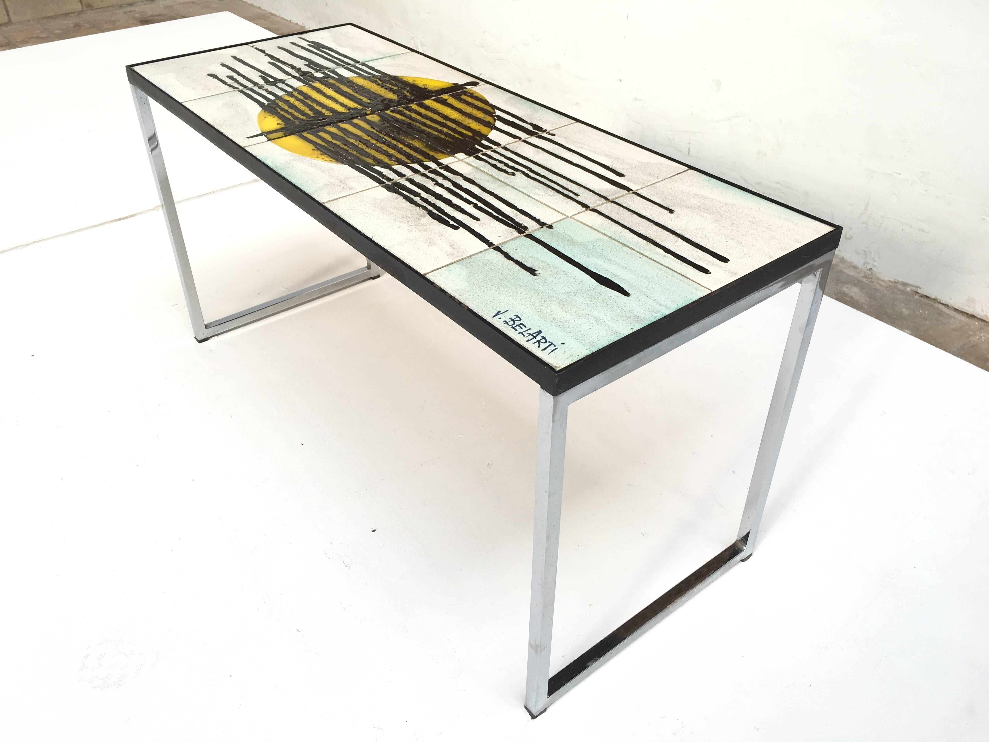 abstract side table