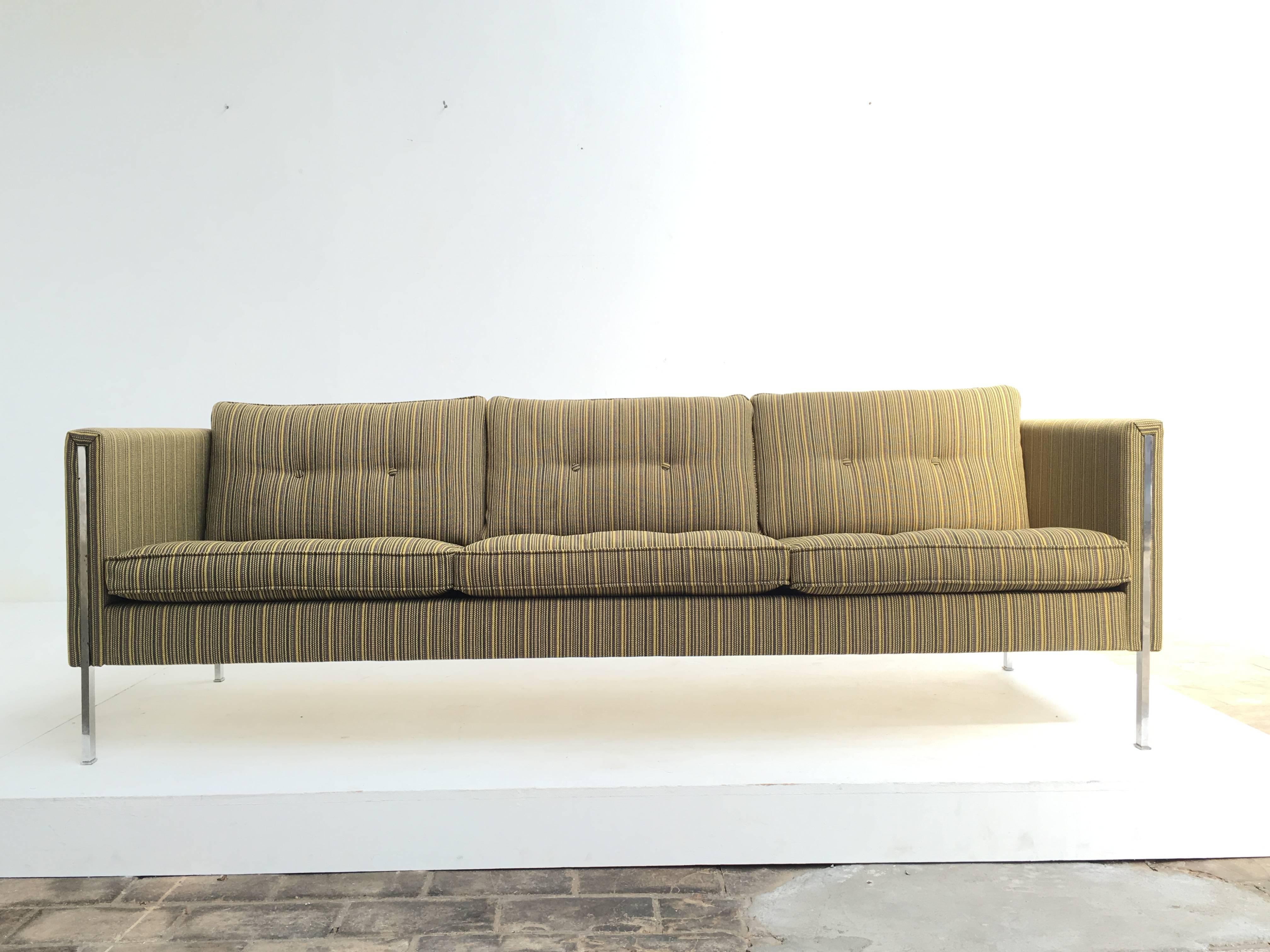 This extremely comfortable model 442/3 seats sofa from Dutch manufacturer Artifort is a design from French Designer Pierre Paulin (1927-2009) who currently has a major exhibition on his work running in the Centre Pompidou Paris.

The sofa consists