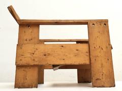 1950s Gerrit Rietveld Crate Chair by Unknown Manufacturer