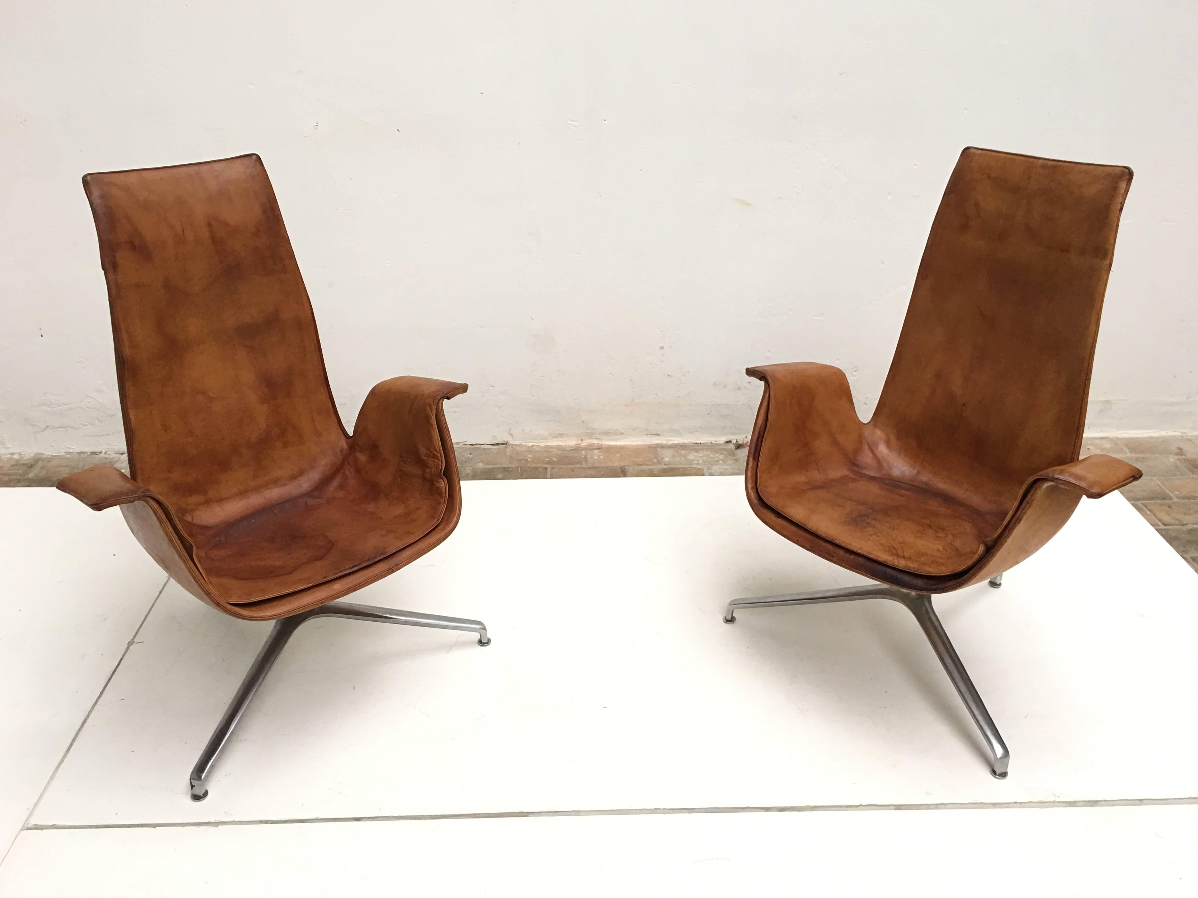 FK 6725 Tulip Chairs by Preben Fabricius & Jørgen Kastholm for Alfred Kill, 1964 For Sale 3
