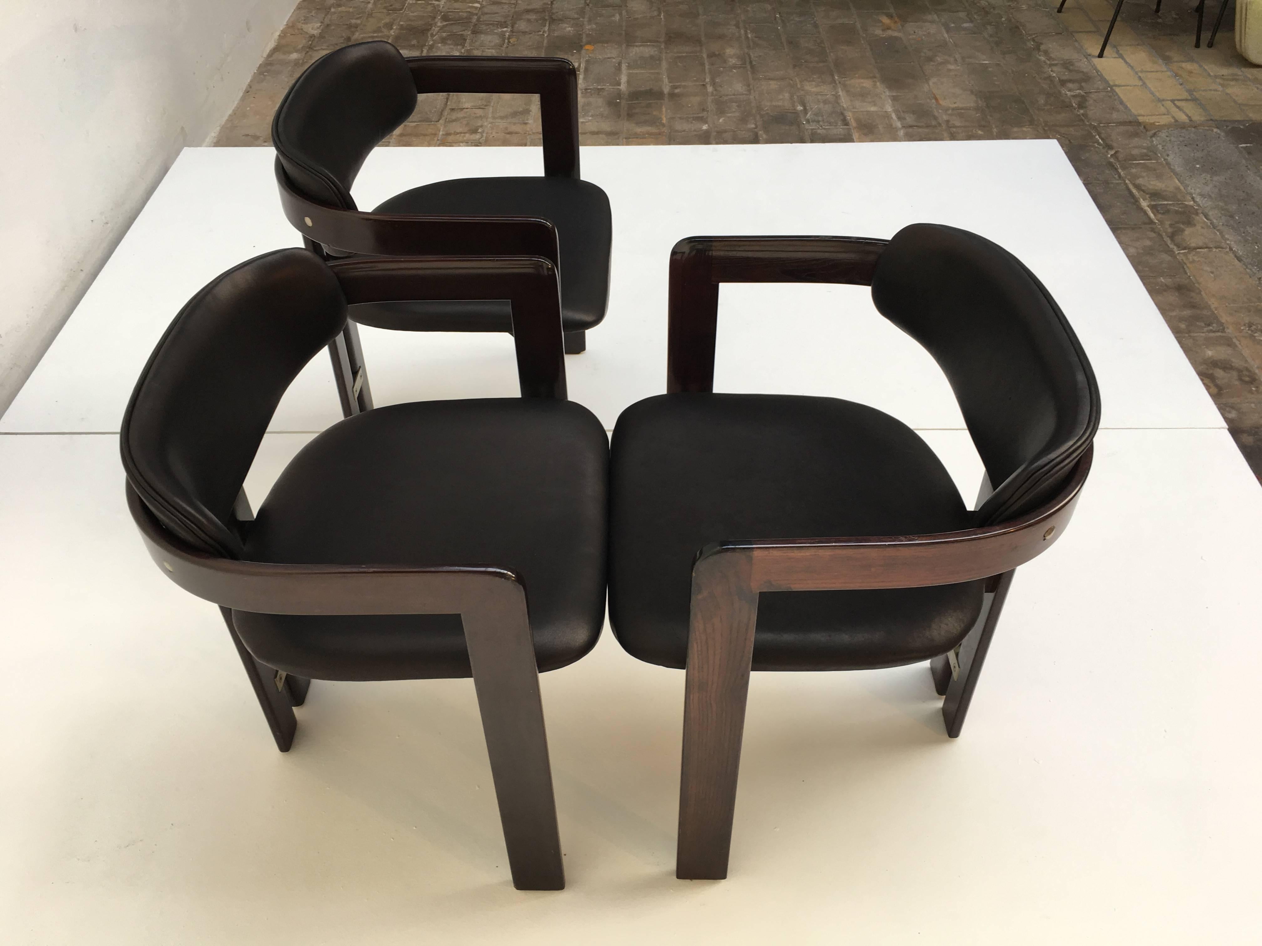 Set of Eight Pamplona Dining Chairs by Augusto Savini for Pozzi, Italy, 1965 1
