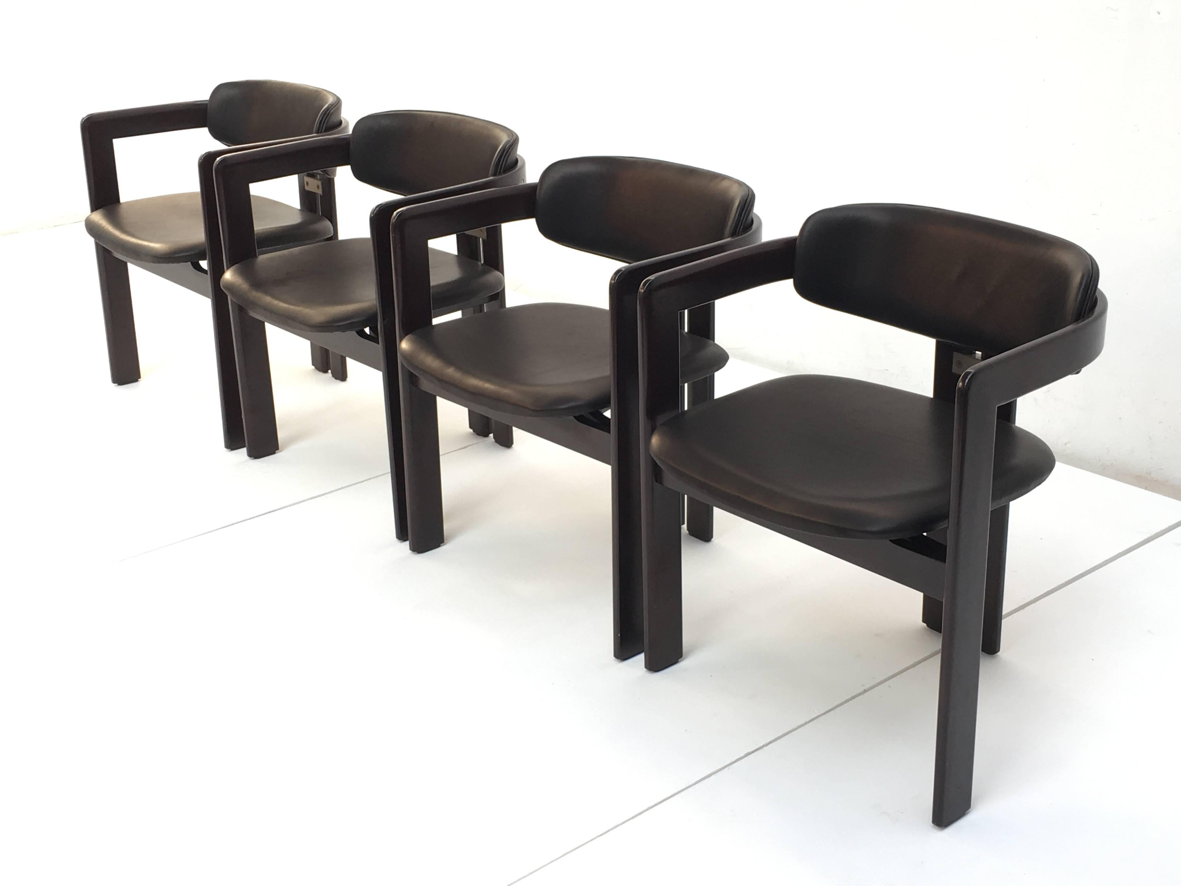 Italian Set of Eight Pamplona Dining Chairs by Augusto Savini for Pozzi, Italy, 1965