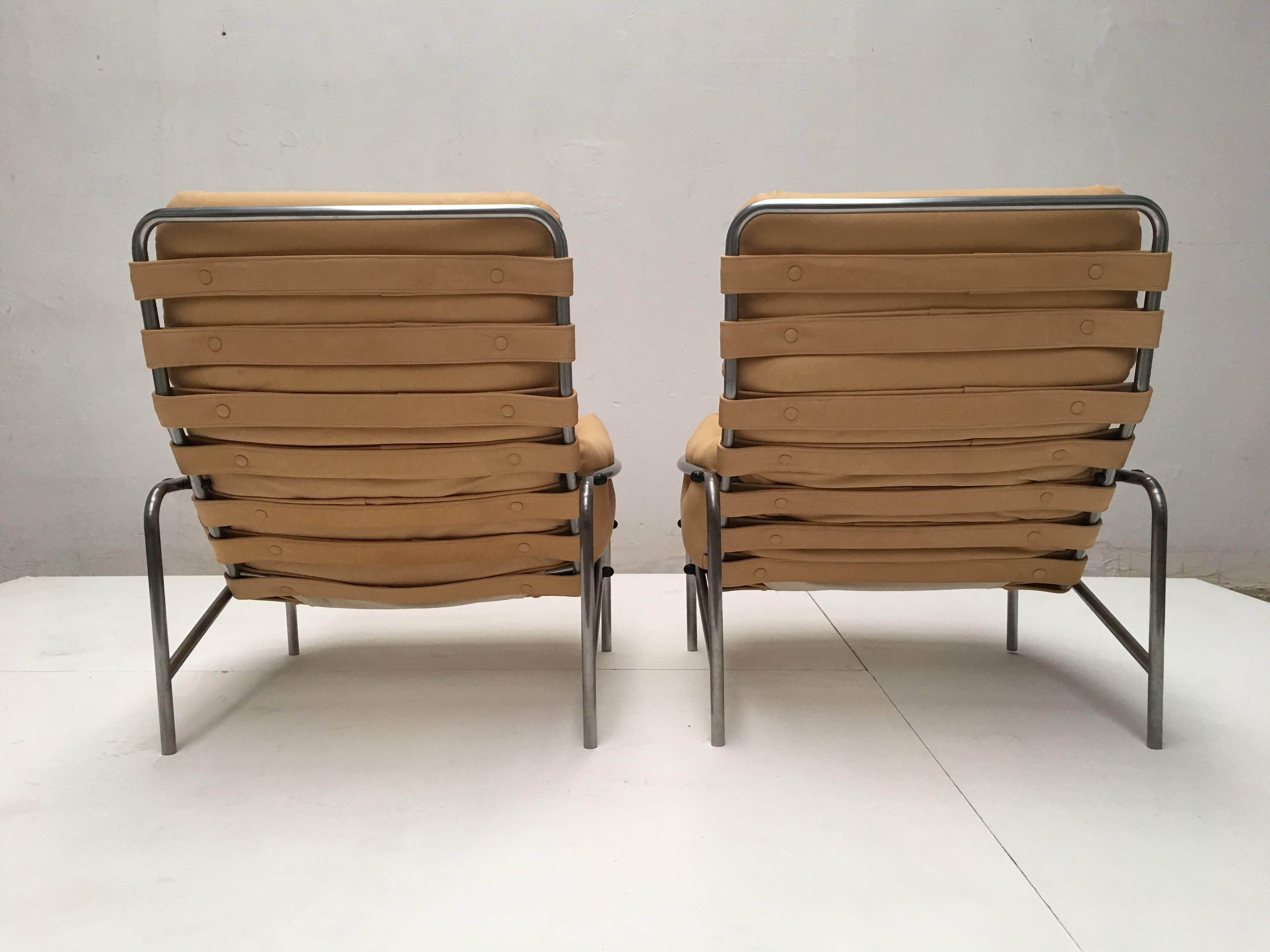 Dutch Martin Visser Leather SZ09 Nagoya Easy Chairs World Expo 1970 Japan 't Spectrum