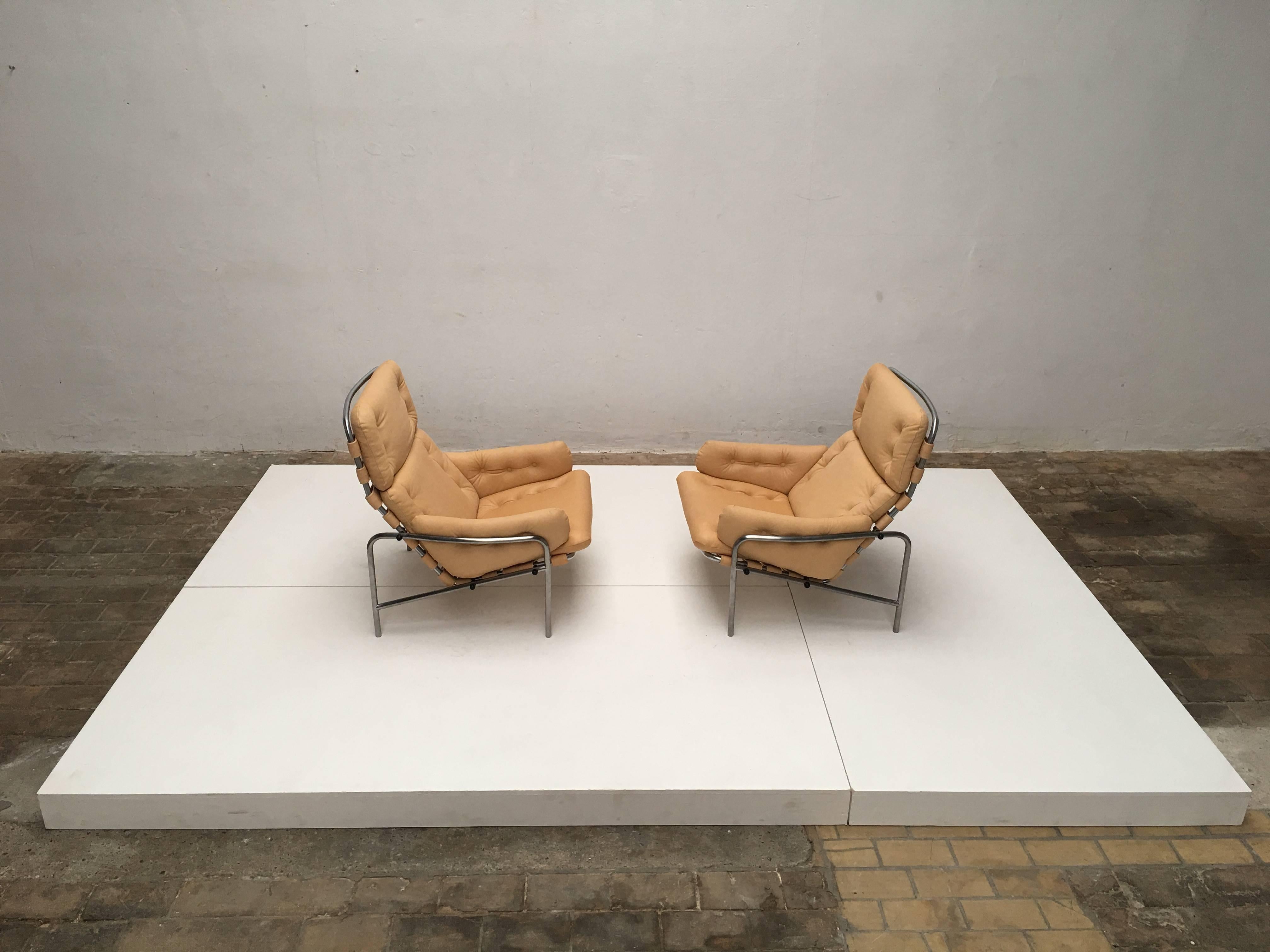 Martin Visser Leather SZ09 Nagoya Easy Chairs World Expo 1970 Japan 't Spectrum 3