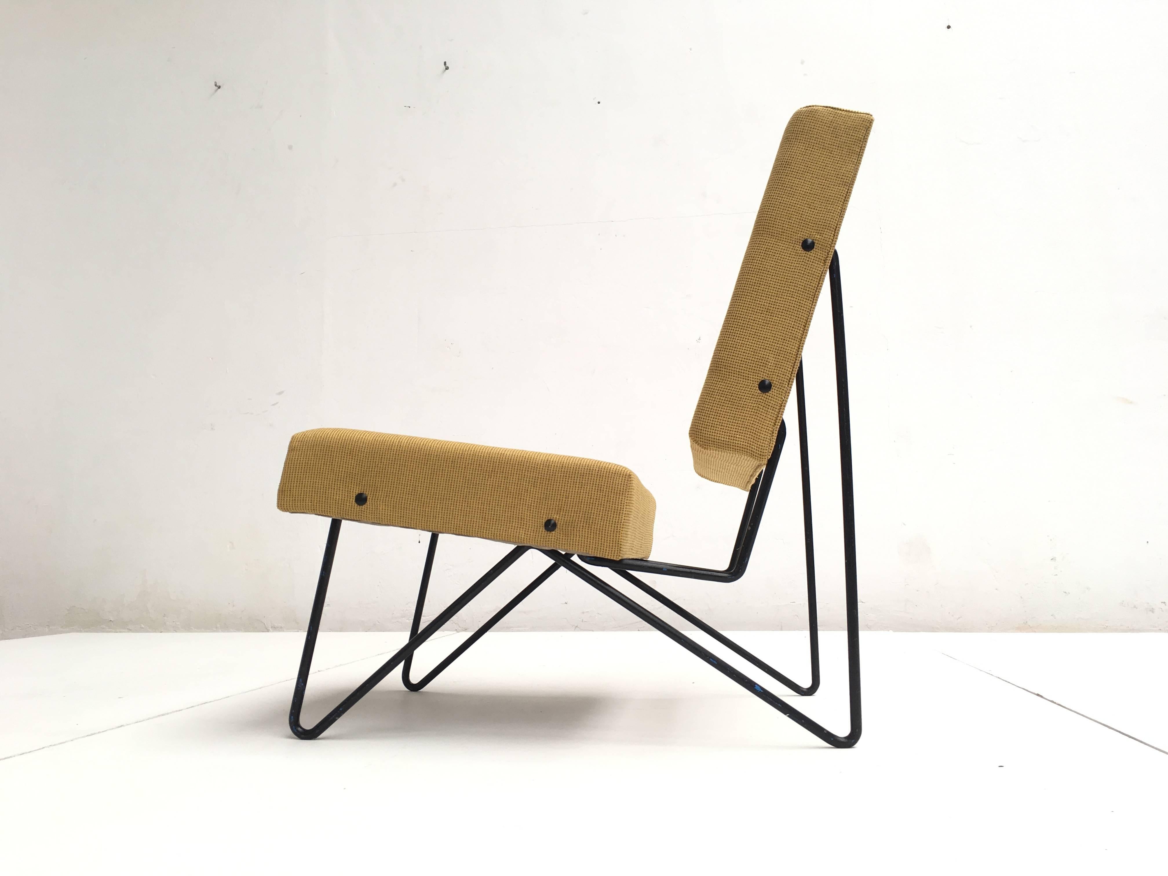 Mid-Century Modern Modernist Cees Braakman FM03 Combex Lounge Chair for UMS Pastoe 1953 Restored