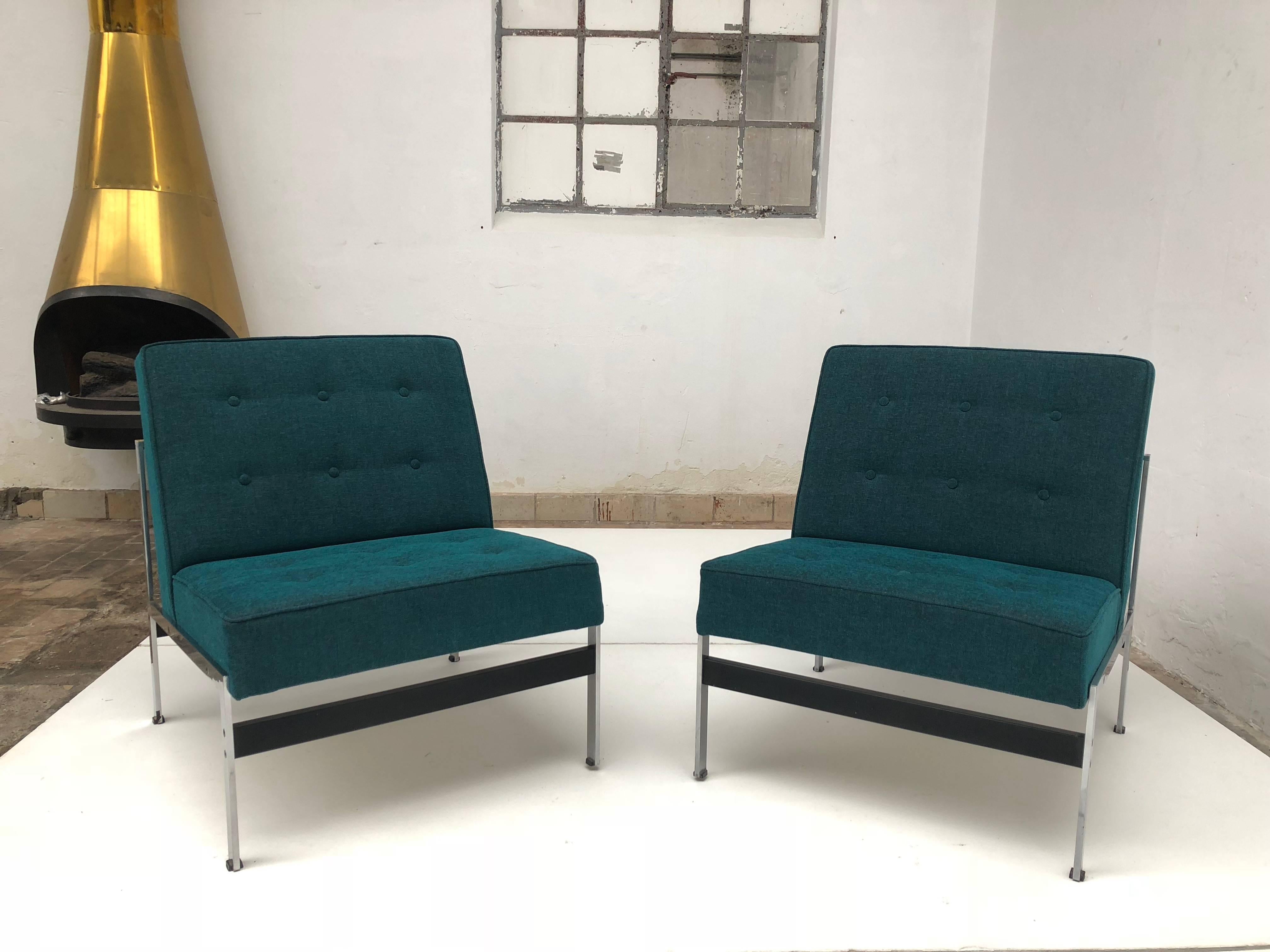 Rare paire de chaises longues020, Kho Liang Ie pour Artifort aux Pays-Bas, 1958 Bon état - En vente à bergen op zoom, NL