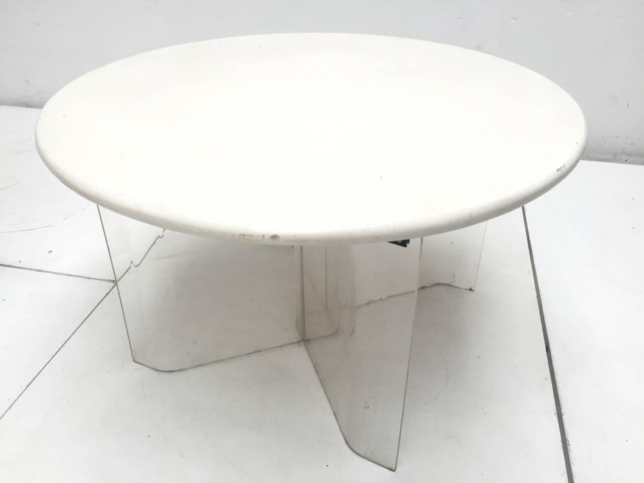 Mid-20th Century Important 1968 Plexiglass Dining Set by Casati & Ponzio for Comfort, Italy, Rare