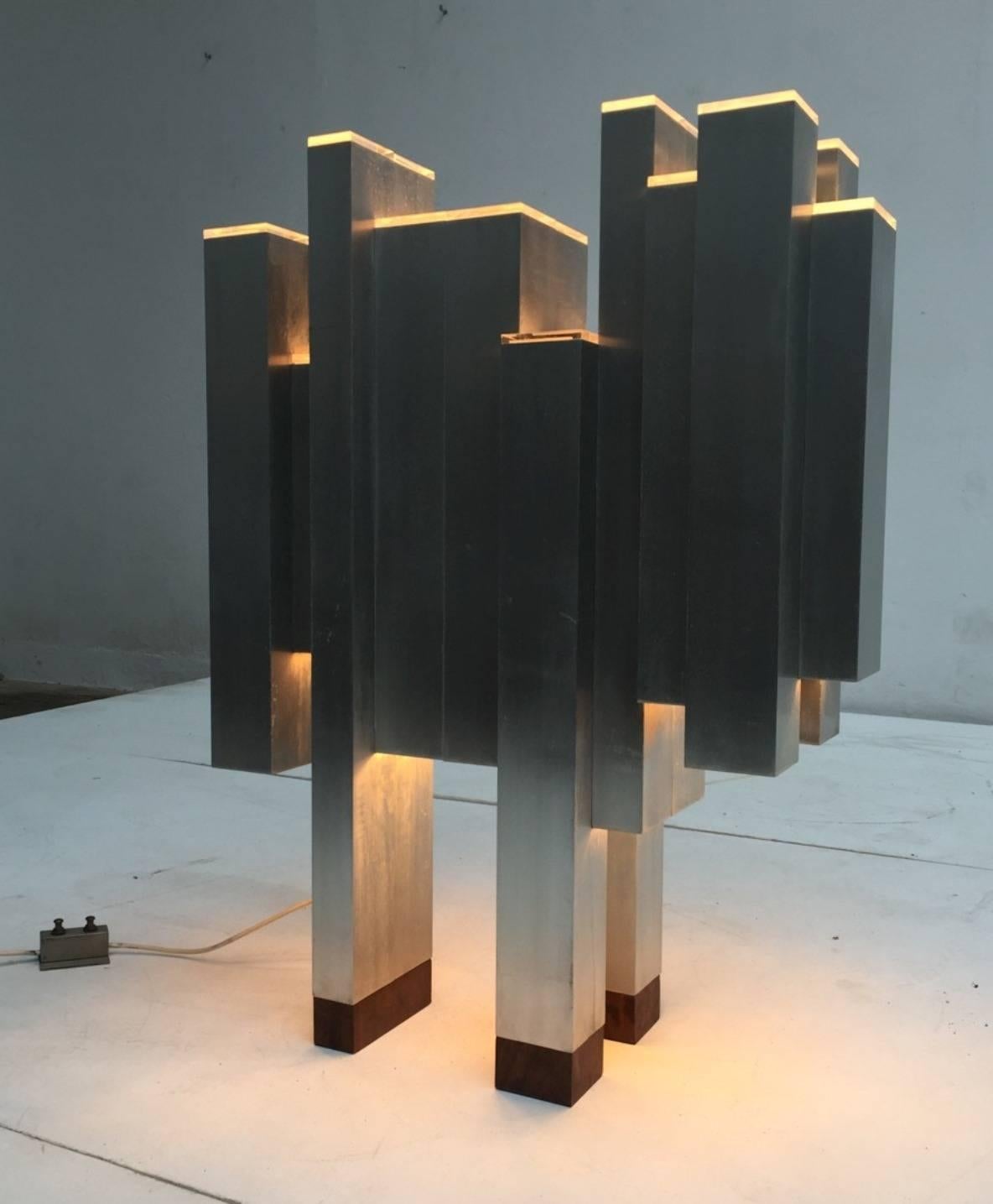 Astounding Architectural Form Lamp in the Style of Gianfranco Fini, Italy 1