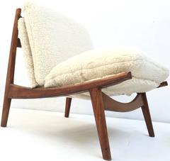 Stunning Organic Form '790' Lounge Chairs by J.A Motte for Steiner, France, 1960