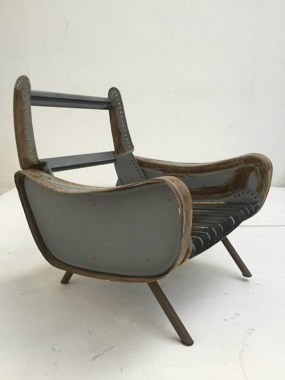 Superb Pair of Fully Restored, Zanuso 'Lady' Chairs, 1951, Arflex 2