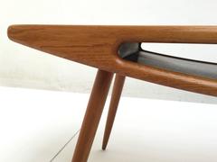 Danish 'Smiley' Teak and Oak Coffee Table in the Style of Johannes Andersen