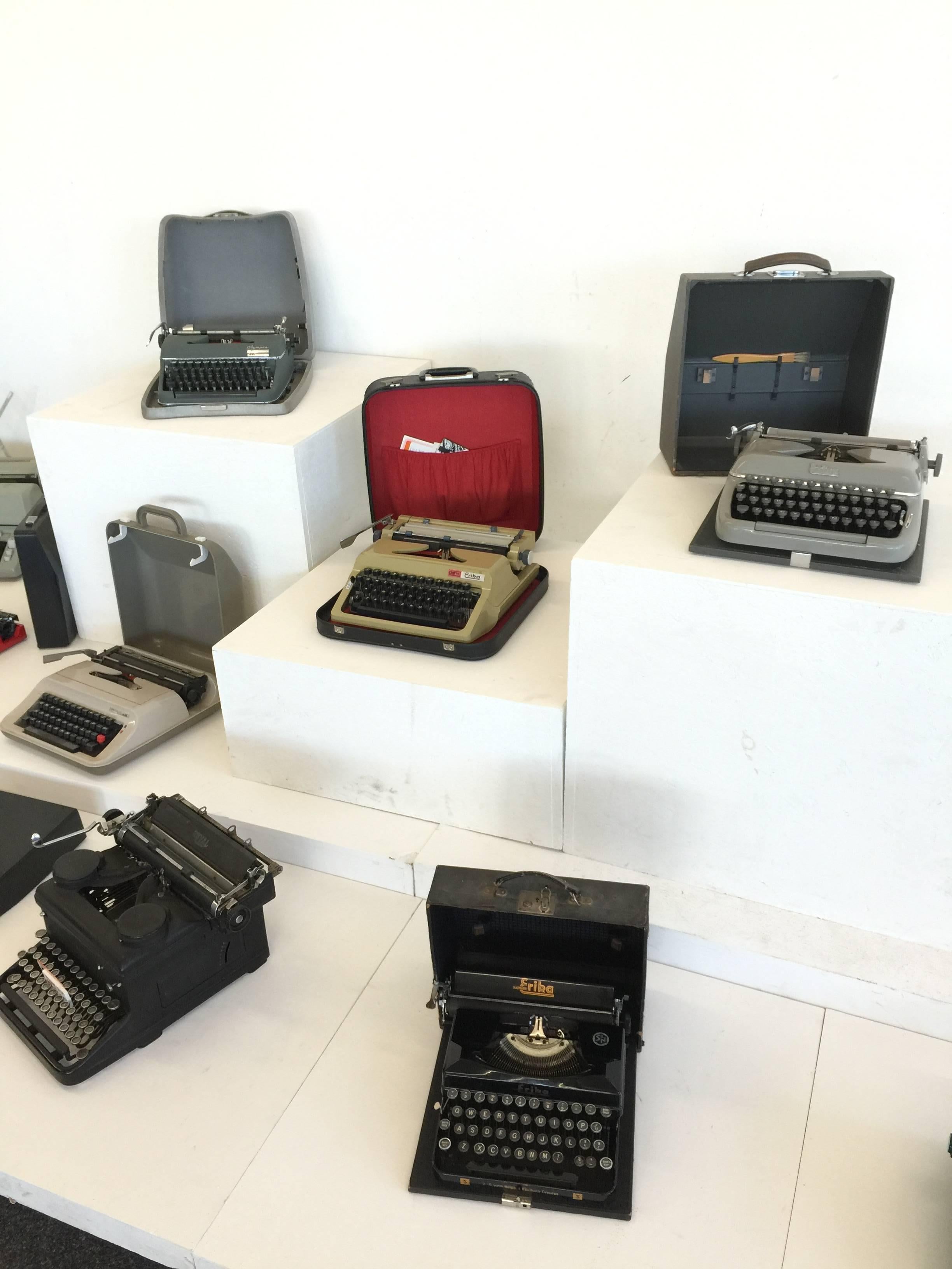 Large Collection of 20th Century Typewriters Olivetti, Remington, Hermes etc 3