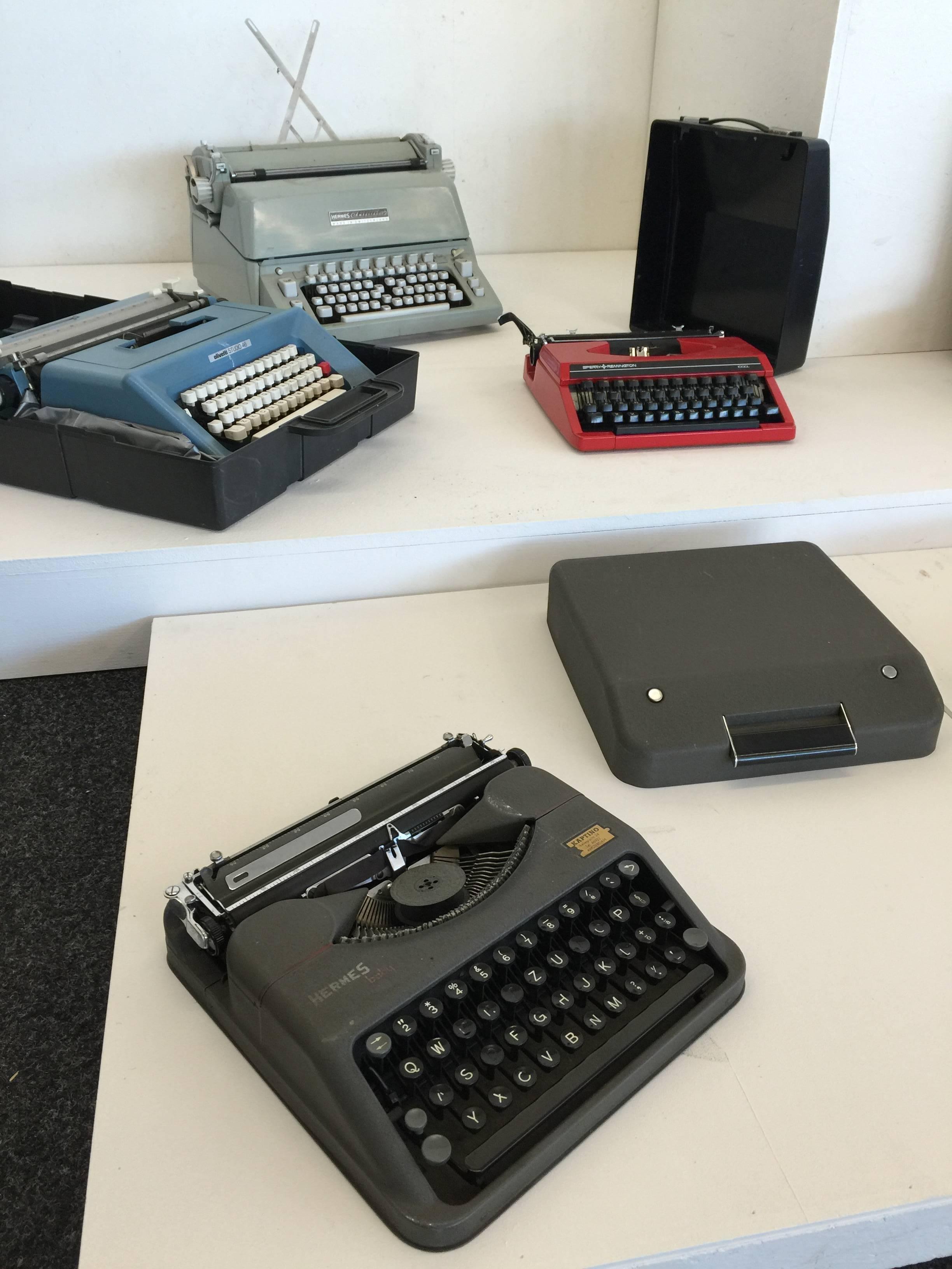 Large Collection of 20th Century Typewriters Olivetti, Remington, Hermes etc 2