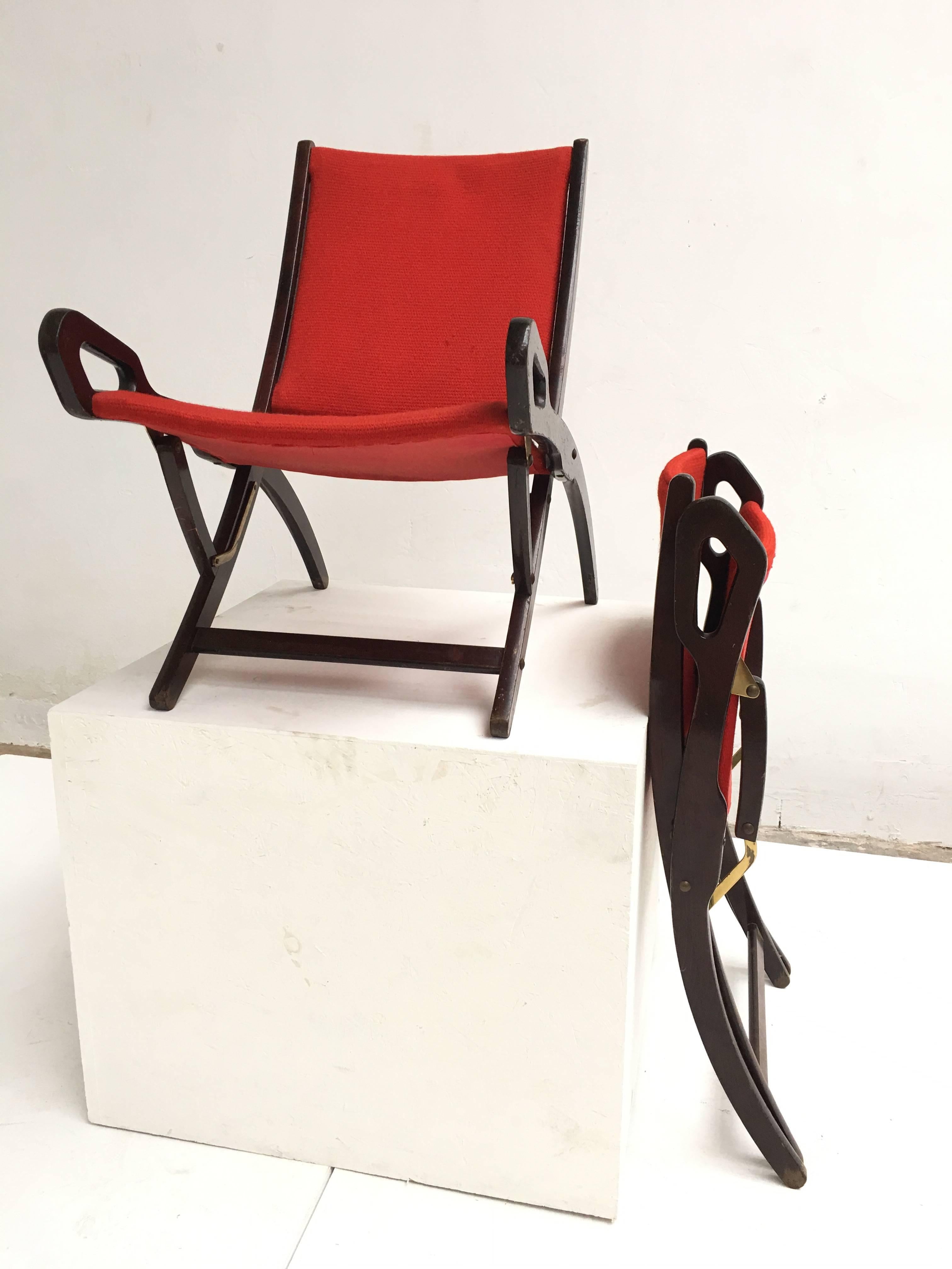 Mid-Century Modern Gio Ponti ''Ninfea'' Chairs, 1958, Published with Certificate from Ponti Archive For Sale