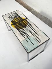Abstrakter Juliette Belarti-Beistelltisch aus Keramikfliesen, Mid-Century Modern, 1960er Jahre