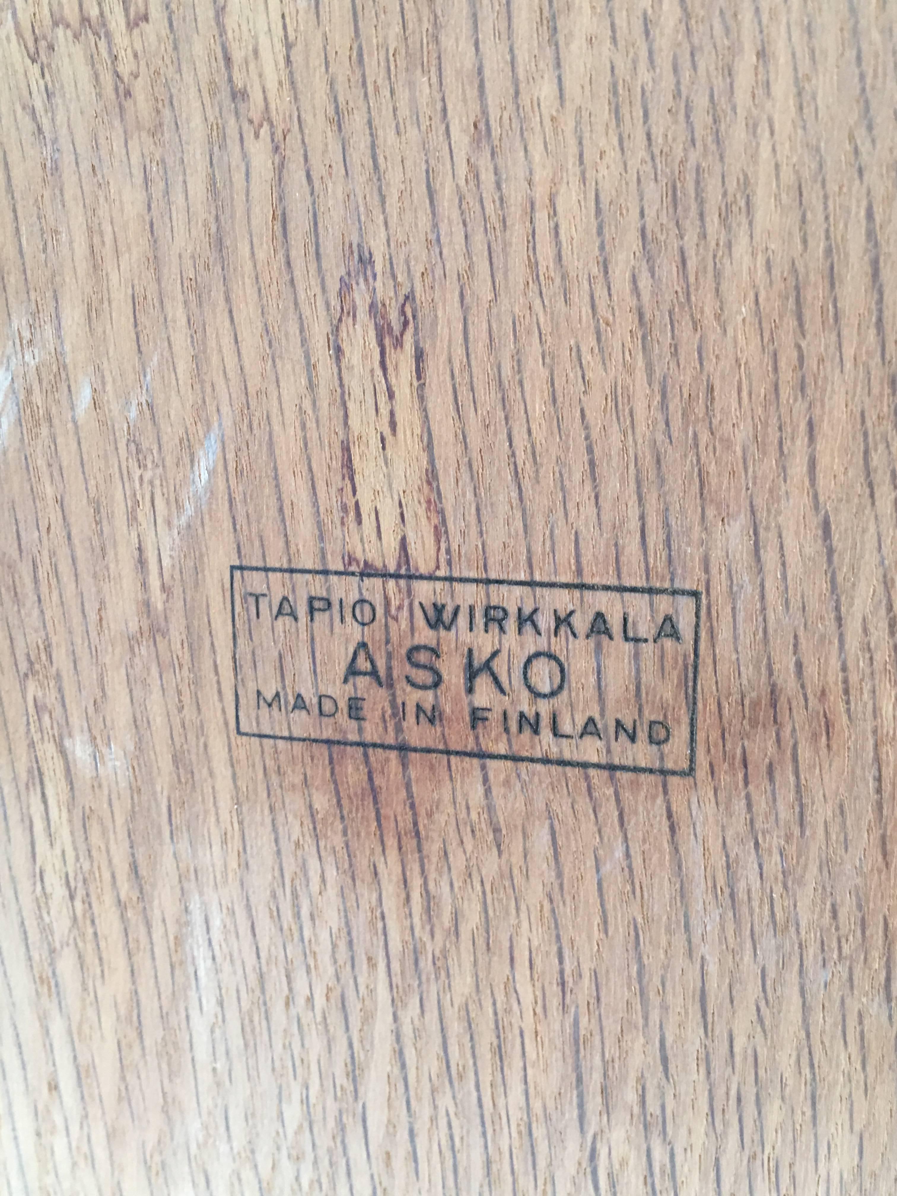 Rare table basse 'Leaf' de Tapio Wirkkala Asko Finlande des années 1950 en vente 1